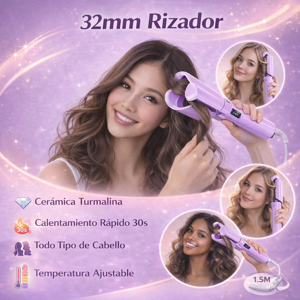 Rizador de pelo eléctrico 32MM